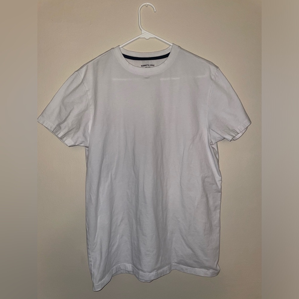 White Cotton/Spandex T-Shirt